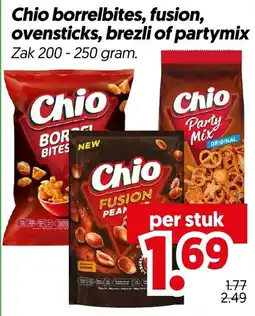 Dekamarkt Chio borrelbites, fusion, ovensticks, brezli of partymix aanbieding
