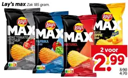 Dekamarkt Lay's max aanbieding