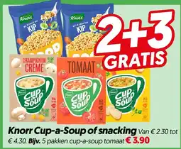 Dekamarkt Knorr Cup-a-Soup of snacking aanbieding