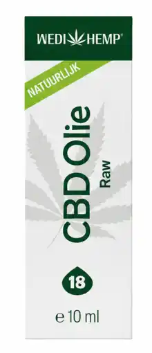 De Online Drogist WediHemp CBD Olie Raw 18% 10ML aanbieding
