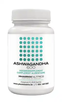 De Online Drogist Pharmanutrics Ashwagandha 600 Capsules 60ST aanbieding