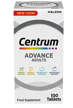 De Online Drogist Centrum Advance Adults Tabletten 100TB aanbieding