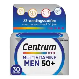 De Online Drogist Centrum Men 50+ Multivitamine Tabletten 30TB aanbieding
