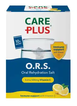 De Online Drogist Care Plus O.R.S. Vitamine C Lemon Sachets 10ST aanbieding