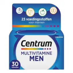 De Online Drogist Centrum Men Multivitamine Tabletten 30TB aanbieding