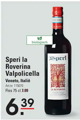 De Kweker Speri la roverina valpolicella 75cl aanbieding