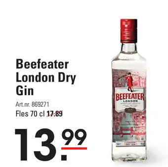 De Kweker Beefeater london dry gin 70cl aanbieding