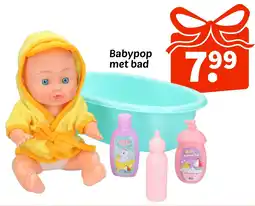 Wibra Babypop met bad aanbieding