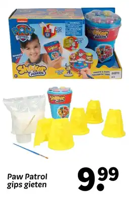 Wibra Paw Patrol gips gieten aanbieding
