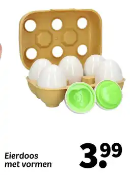 Wibra Eierdoos met vormen aanbieding