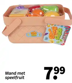 Wibra Mand met speelfruit aanbieding