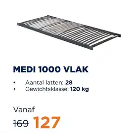 TotaalBED Medi 1000 vlak Lattenbodems aanbieding