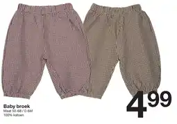 Zeeman Baby broek aanbieding