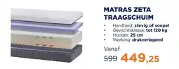 TotaalBED Matras zeta traagschuim aanbieding