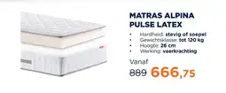 TotaalBED Matras alpina pulse latex aanbieding