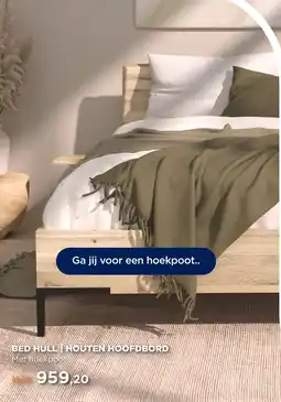 TotaalBED BED HULL | HOUTEN HOOFDBORD aanbieding