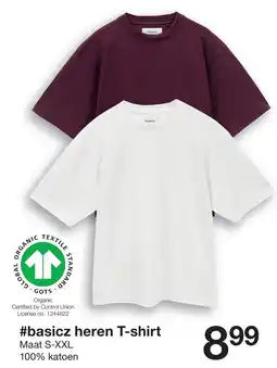 Zeeman Basicz heren T-shirt aanbieding