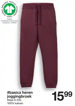 Zeeman basicz heren joggingbroek aanbieding