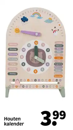 Wibra Houten kalender aanbieding