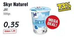 Budget Food Ja! skyr naturel aanbieding