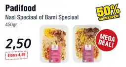 Budget Food Padifood Nasi Speciaal of Bami Speciaal aanbieding