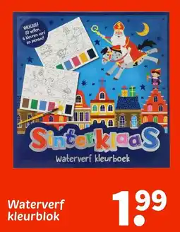 Wibra Waterverf kleurblok aanbieding