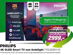 EP Philips 4K OLED Smart TV met Ambilight 77OLED811/12 aanbieding