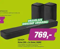 EP Denon Home 550 + 2x Home 150NV aanbieding