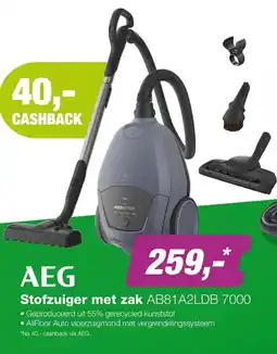 EP AEG Stofzuiger met zak AB81A2LDB 7000 aanbieding