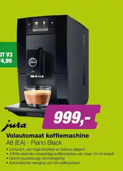 EP Jura Volautomaat koffiemachine A8 (EA) - Piano Black aanbieding