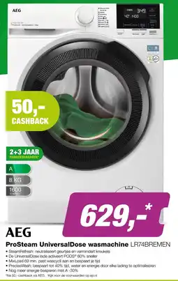 EP AEG ProSteam UniversalDose wasmachine LR74BREMEN aanbieding