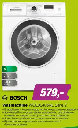 EP Bosch Wasmachine WGE02406NL Serie 2 aanbieding