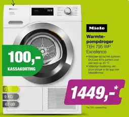 EP Miele Warmtepomdroger TEH 795 WP Excellence aanbieding