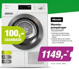 EP Miele Warmtepompdroger TEC655WP aanbieding