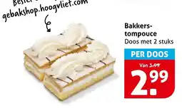 Hoogvliet Bakkers-tompouce aanbieding