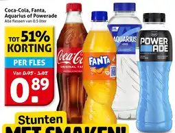 Hoogvliet Alle Coca-Cola, Fanta, Aquarius of Powerade aanbieding