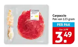 Hoogvliet Carpaccio aanbieding