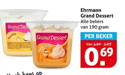 Hoogvliet Alle Ehrmann Grand Dessert aanbieding