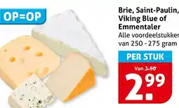 Hoogvliet Alle Brie, Saint-Paulin, Viking Blue of Emmentaler aanbieding