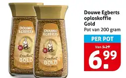 Hoogvliet Douwe Egberts oploskoffie Gold aanbieding