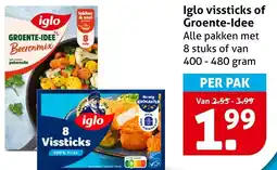 Hoogvliet Alle Iglo Vissticks of Groente-Idee aanbieding