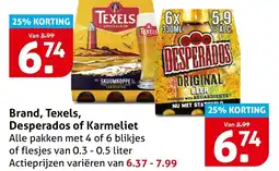 Hoogvliet Alle Brand, Texels, Desperados of Karmeliet aanbieding