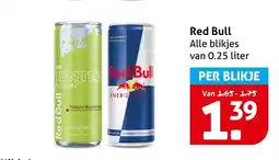 Hoogvliet Alle Red Bull aanbieding