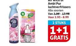 Hoogvliet Alle Air Wick of Ambi Pur luchtverfrissers aanbieding