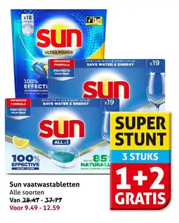 Hoogvliet Sun vaatwastabletten aanbieding