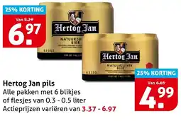 Hoogvliet Hertog Jan pils aanbieding
