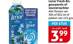 Hoogvliet Alle Lenor Fresh Air geurparels of wasverzachter aanbieding