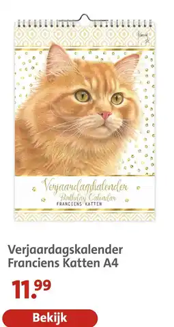 Bruna Franciens Katten Verjaardagskalender aanbieding
