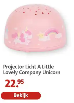 Bruna A Little Lovely Company Projector Licht Unicorn aanbieding