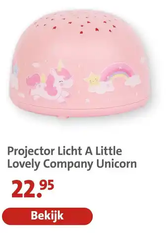 A Little Lovely Company Projector Licht Unicorn